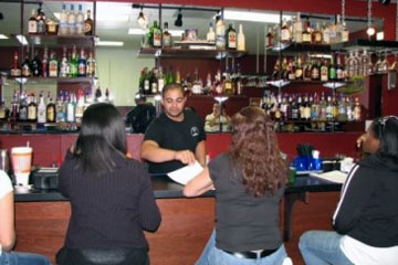 Learn behind an actual bar from our qualified instructors at the Premium Institute of Bartending in Fort Worth, Texas!
